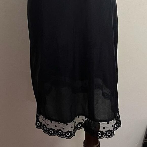 Vintage Black Lace Slip Dress - Picture 3 of 4